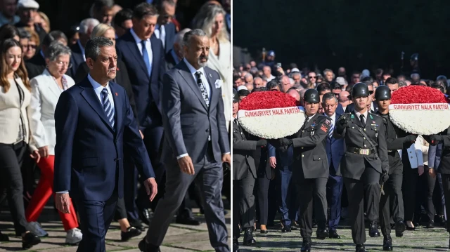 Özgür Özel başkanlığındaki CHP heyeti Anıtkabir’i ziyaret etti